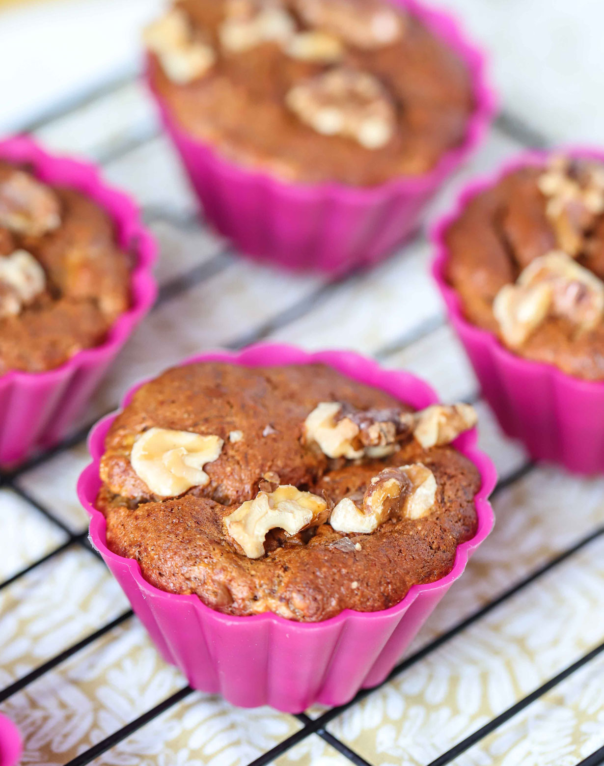 vegan banana almond muffins